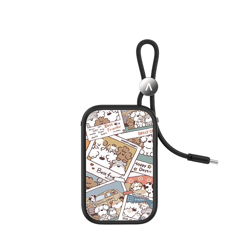 CaseBang Photo Booth/For Lightning Miiiiichan Doggie Power Bank Build-in Cable